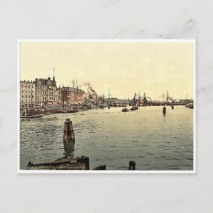 Stettin Harbour, Pommeraina, Tyskland (dvs. Szczec Vykort