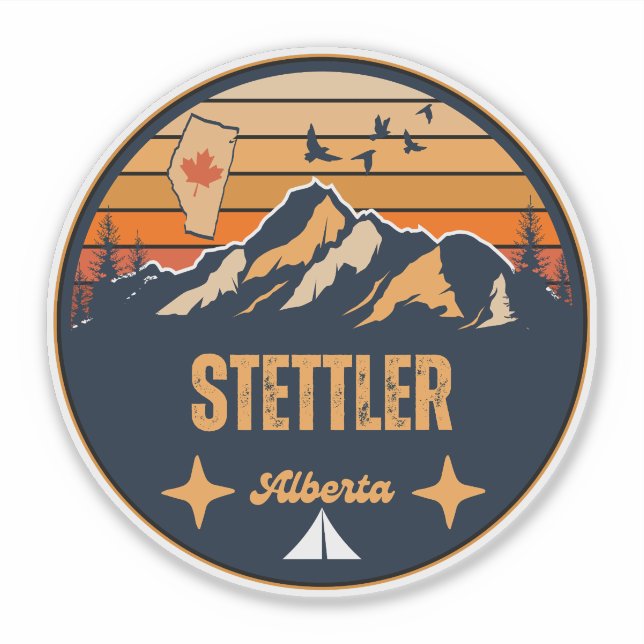 Stettler, Alberta Klistermärken (Framsida)