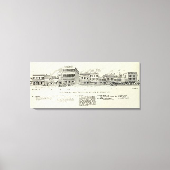 Steuart Väster Market och Uppdrag Canvastryck (Framsida)