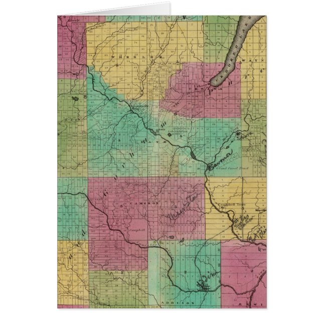 Steuben County Hälsningskort (Framsidan)