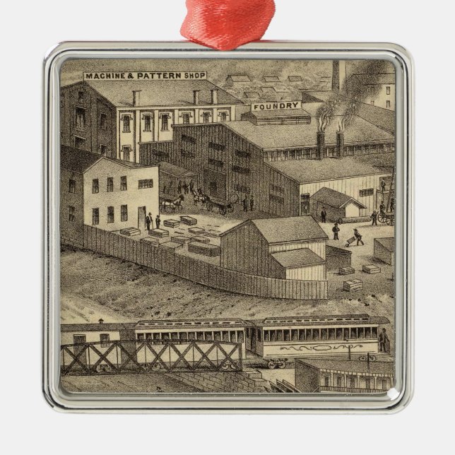 Steubenville gjuteri- och maskinarbeten julgransprydnad metall (Framsidan)