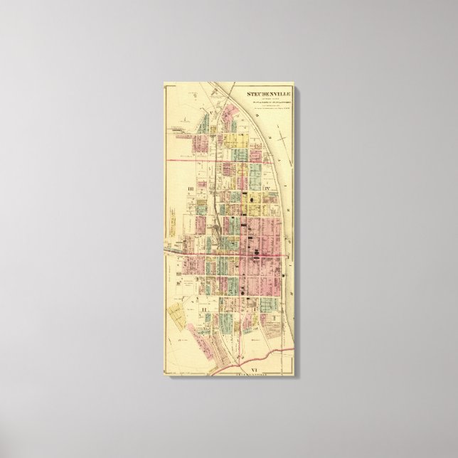 Steubenville, Ohio 2 Canvastryck (Framsida)