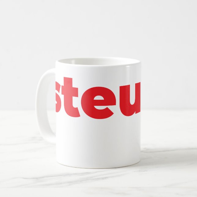 Steups Mugg - Röd (Framsida vänster)