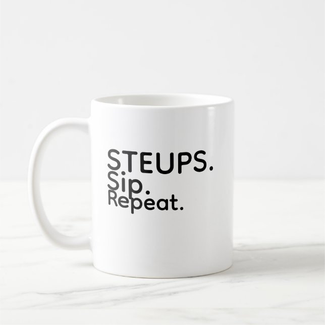 Steups Sip Repeat Mugg (Vänster)