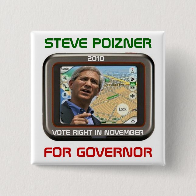 Steve 2010 Poizner för regulator kvadrerar knäppas Knapp (Framsida)