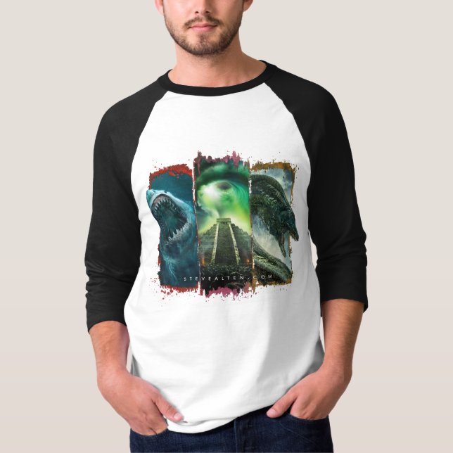 Steve Alten manar grundläggande 3/4 T-tröja för T Shirt (Framsida)