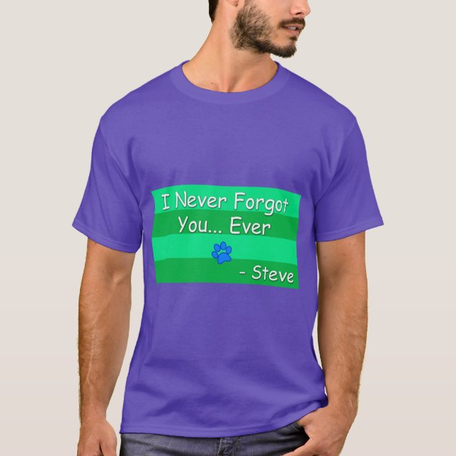 Steve Blues Clues rolig T Shirt (Framsida)
