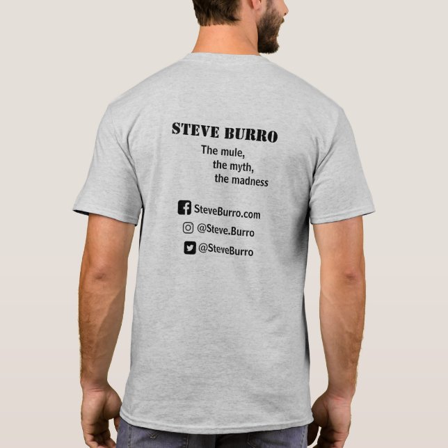 Steve Burro Manar T-Shirt (Baksida)