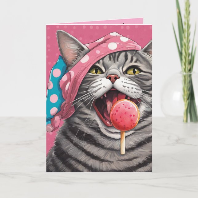 Steve den randiga katten två par underkläder  kort (Framsida)