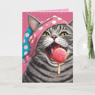 Steve den randiga katten två par underkläder kort