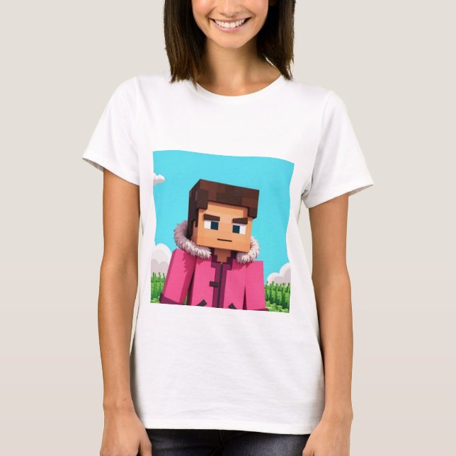 Steve från Minecraft T Shirt (Framsida)