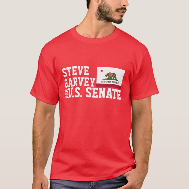 Steve Garvey for U.S. Senate T-Shirt (Framsida)