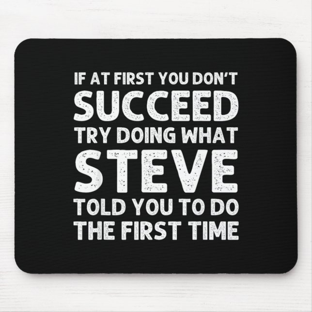 Steve Gift Name D Birthday Funny Christ  Musmatta (Framsidan)