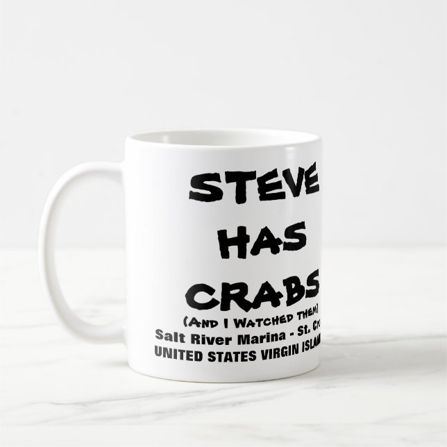 STEVE HAR KRABBOR KAFFEMUGG (Vänster)