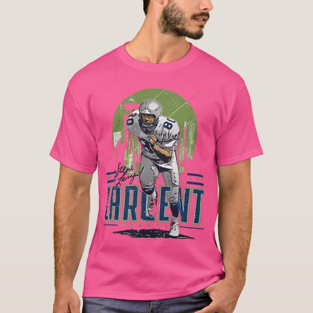 Steve Largent Player Skyline T Shirt (Framsida)