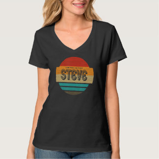 Steve Namn Retro Vintage Sunset Begränsad Edition T Shirt