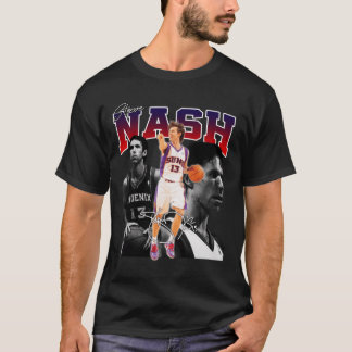 Steve Nash Phoeni Basketboll Legend MVP Signatur T Shirt