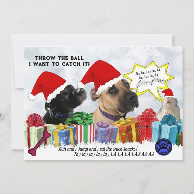 Steve och Jessica's julkort Kort (Baksida)