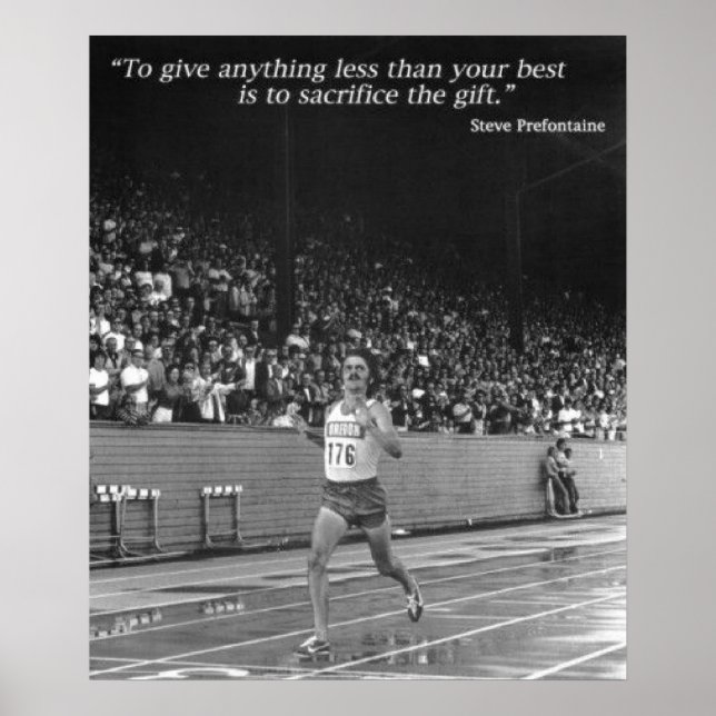 Steve Prefontaine-citat Poster (Framsidan)