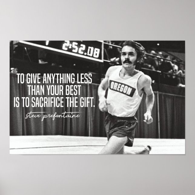 Steve Prefontaine-offerter Poster (Framsidan)