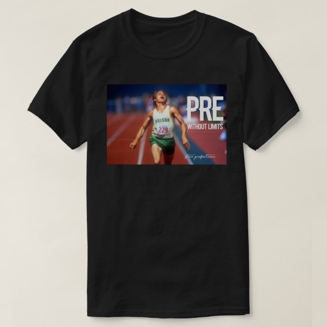 Steve Prefontaine-offerter T Shirt (Design framsida)