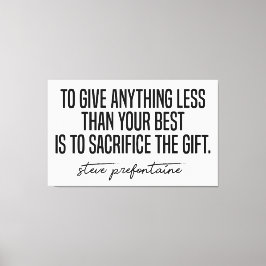 Steve Prefontaine Quote Canvastryck
