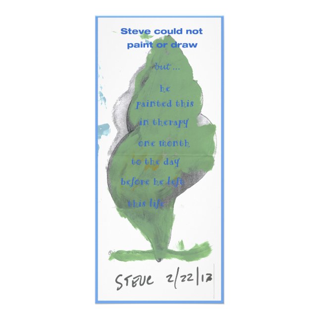 Steve Rack Card Reklamkort (Baksidan)