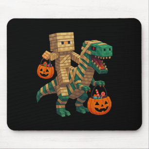 Steve Riding Mummy Dinosaur T Rex Halloween Funny Musmatta