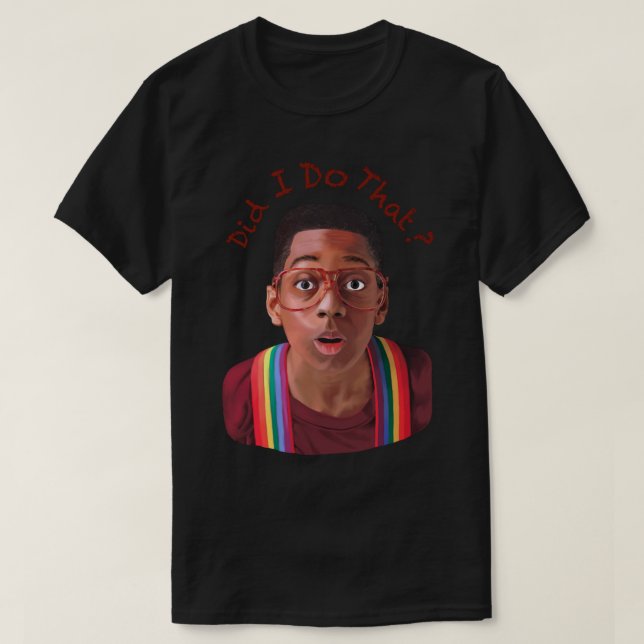 Steve Urkel ~Gjorde jag det T Shirt (Design framsida)