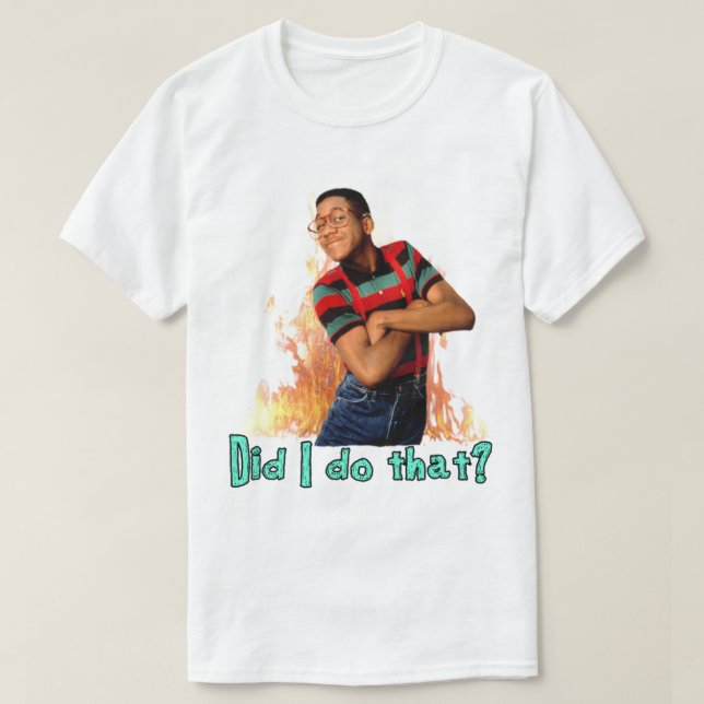 Steve Urkel- Gjorde jag det? T Shirt (Design framsida)