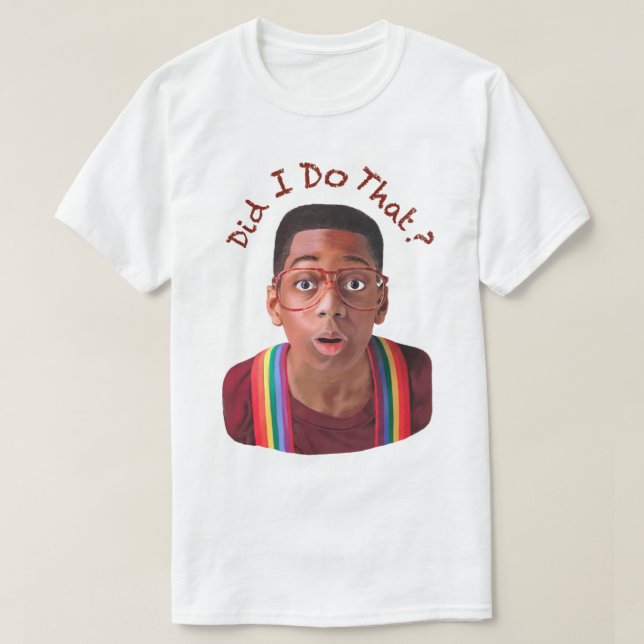 Steve Urkel ~Gjorde jag det T Shirt (Design framsida)