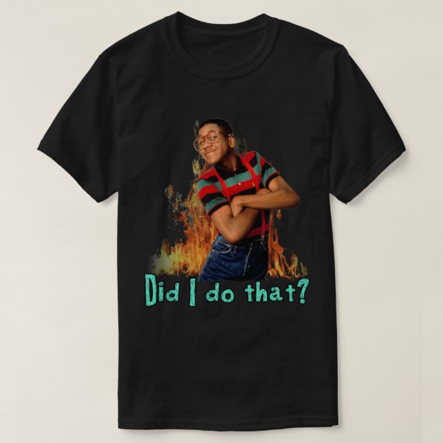 Steve Urkel- Gjorde jag det? T Shirt (Design framsida)