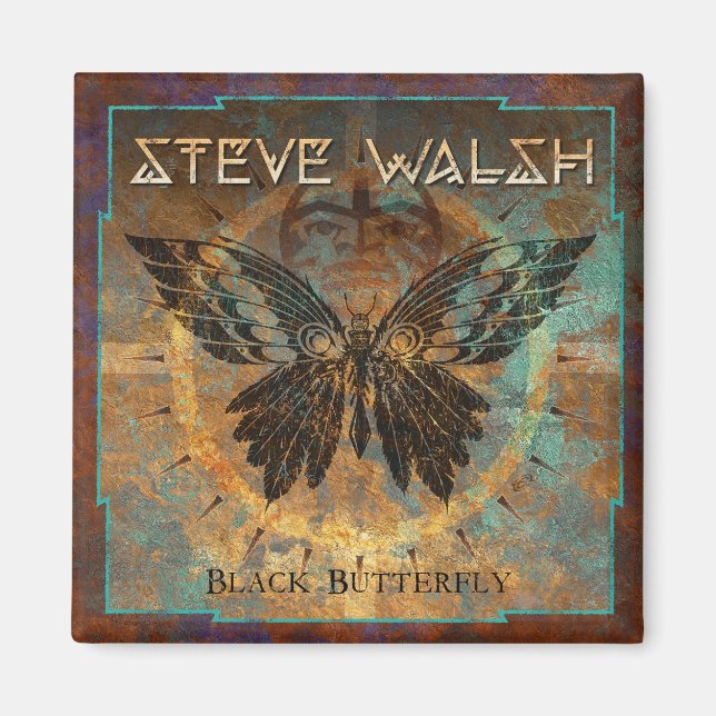 Steve Walsh Black Butterfly Magnet (Framsidan)