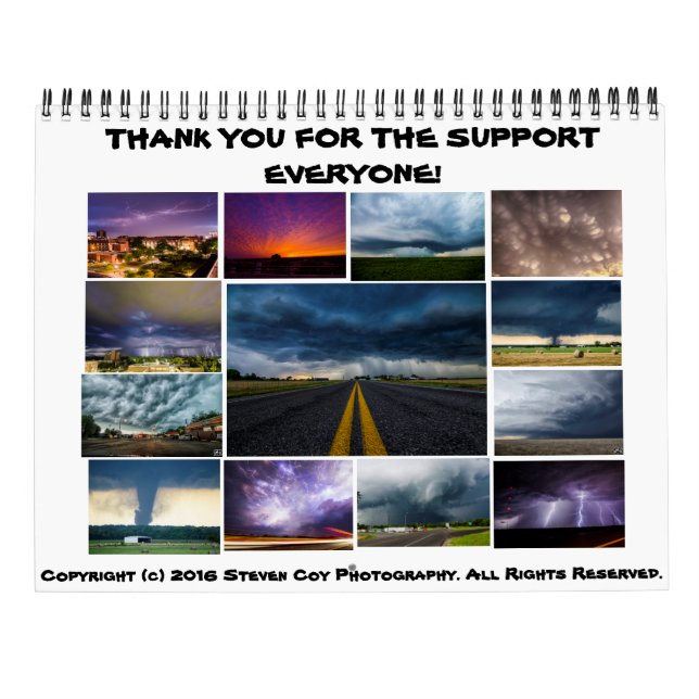 Steven Coy Photography 2017 Calendar Kalender (Baksida)