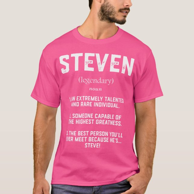 Steven Definition Funny Talented Great Steve Cospl T Shirt (Framsida)