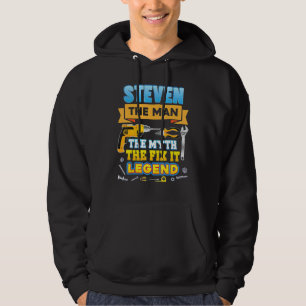 Steven Mannen Myten Fixa Det Legenden Faderns Dag Hoodie