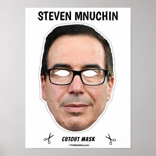 STEVEN MNUCHIN Halloween Mask Poster (Framsidan)