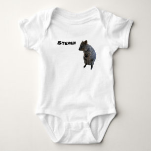 Steven Namn @ Aussie Quokka, Babykroppsoverall T Shirt