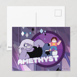 Steven Universe   Amethyst Karaktärs Grafik Vykort