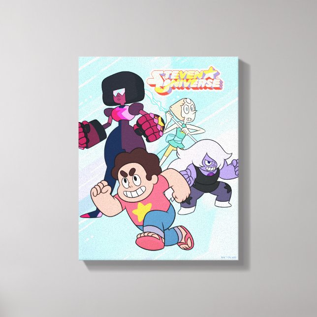 Steven Universe | Crystal Gem Group Action Canvastryck (Framsida)