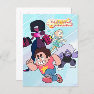 Steven Universe   Crystal Gem Group Action Vykort