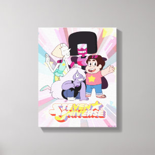 Steven Universe   Crystal Gem Group Huddle Canvastryck