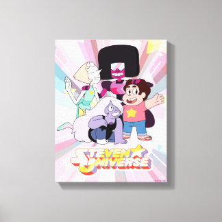 Steven Universe | Crystal Gem Group Huddle Canvastryck