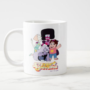 Steven Universe   Crystal Gem Group Huddle Jumbo Mugg
