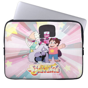 Steven Universe   Crystal Gem Group Huddle Laptop Fodral