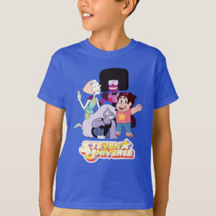 Steven Universe   Crystal Gem Group Huddle T Shirt