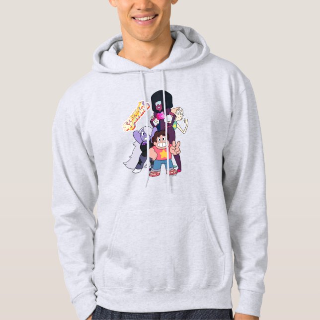 Steven Universe | Crystal Gem Group Pose Hoodie (Framsida)