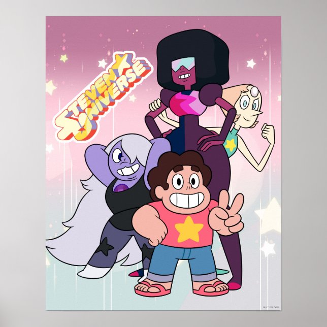 Steven Universe | Crystal Gem Group Pose Poster (Framsidan)