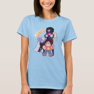 Steven Universe   Crystal Gem Group Pose T Shirt