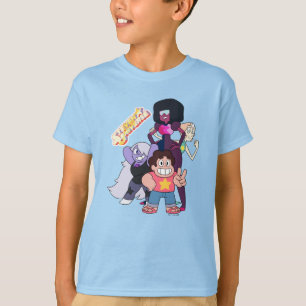 Steven Universe Crystal Gem Group Pose T Shirt